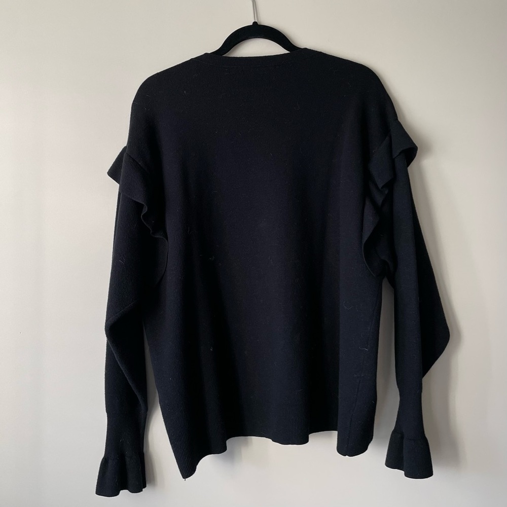 ZARA Knit Ruffle Sleeves Sweater - Picture 2 of 5